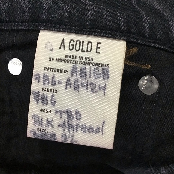 Agolde High Rise Distressed Black Jeans Size 32. - Picture 9 of 11